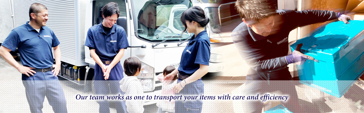 Our team works as one to transport your items with care and efficiency